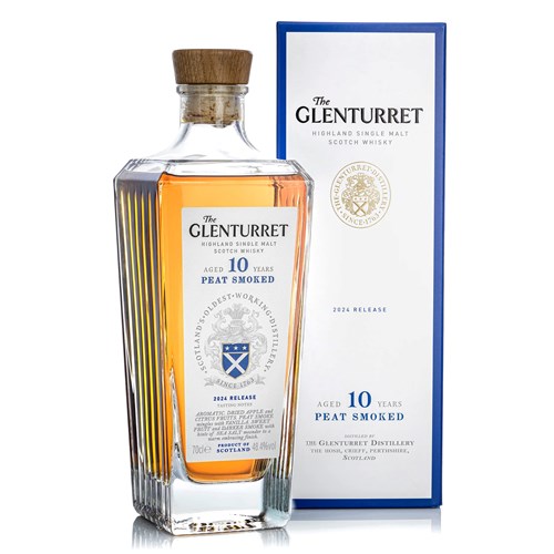 The Glenturret 10 Year Old Peat Smoked Single Malt Scotch Whisky 70cl - A Celebration of Evolving Smoke and Complexity